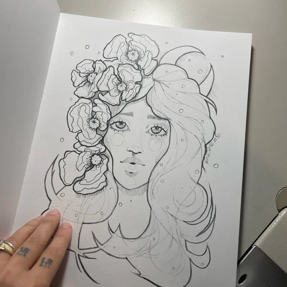 Coloring book for adults. 40 pages new Nataliya’s art therapy volume 1 - Picture 2 of 6